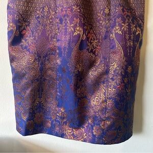 Elegant Purple and Gold Dress